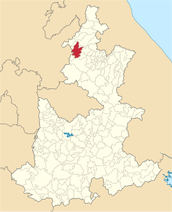 Mexico Puebla Huauchinango location map